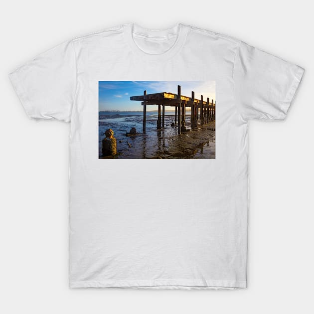 Divers Helmet And Old Pier T-Shirt by photogarry